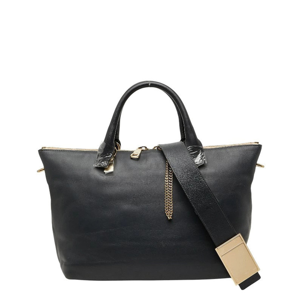 Chloe Baylee Handbag Shoulder Bag Gray Leather